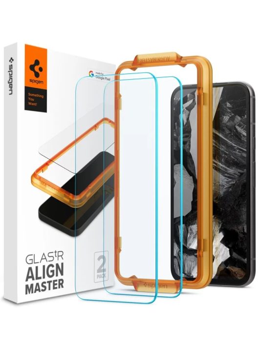 Spigen Glass tR AlignMaster for Google Pixel 8a 2 Pack 