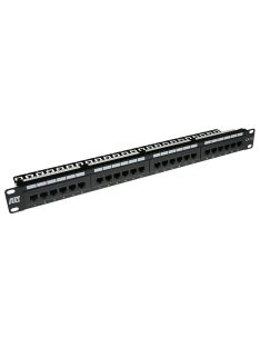 ACT 24-port Patch Panel 1U Black