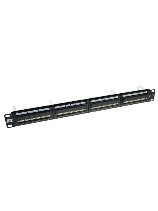 ACT 24-port Patch Panel 1U Black