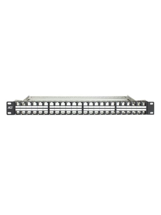 ACT 48-port Patch Panel 1U Black