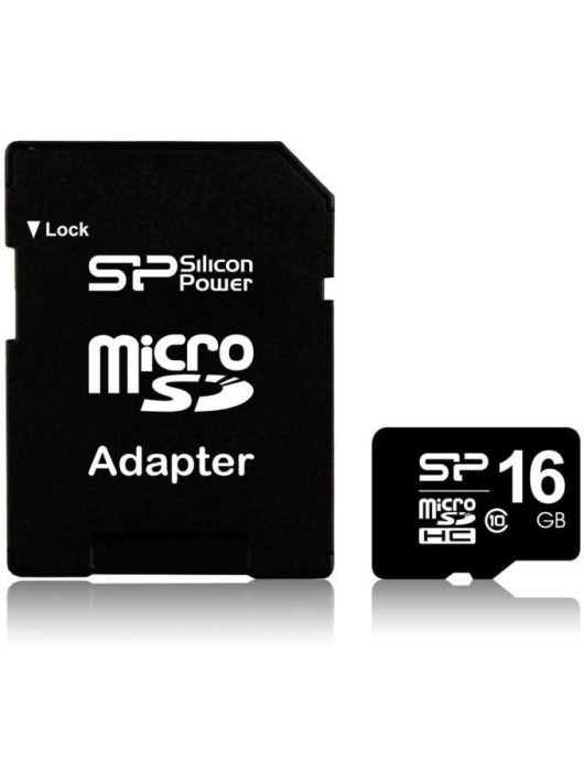 Silicon Power 16GB microSDHC Class 10 + adapterrel