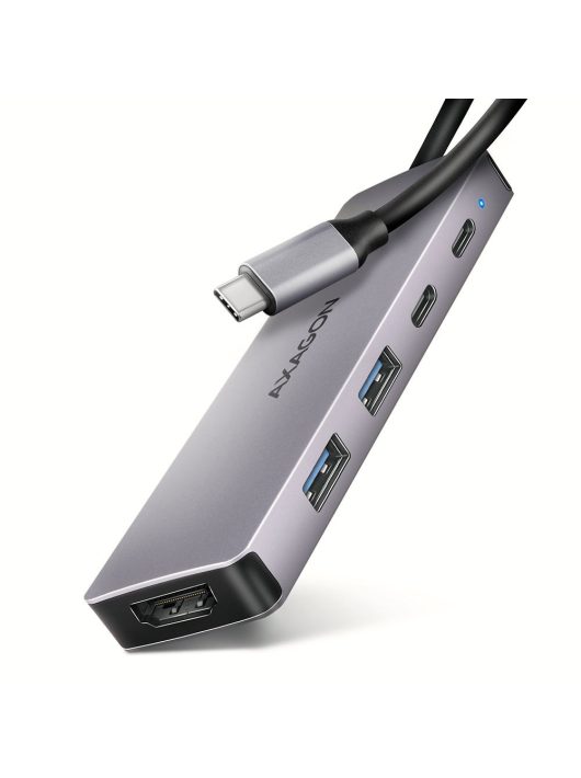 AXAGON HMC-5H60 USB-C 5Gbps 5in1 Hub Silver