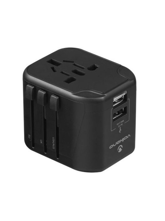 Volkano Universal Travel Charger Black