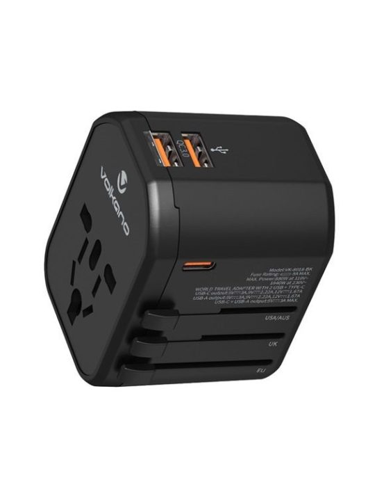 Volkano Universal Travel Charger Black