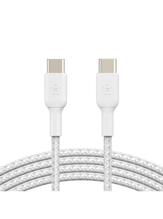 Belkin BoostCharge Braided USB-C to USB-C Cable 2m White