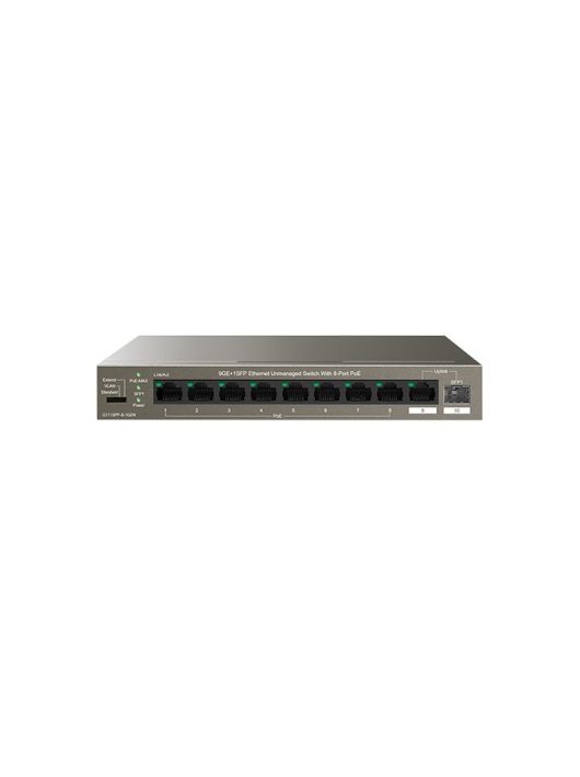 IP-COM G1110PF-8-102W 9GE+1SFP Ethernet Unmanaged Switch With 8-Port PoE