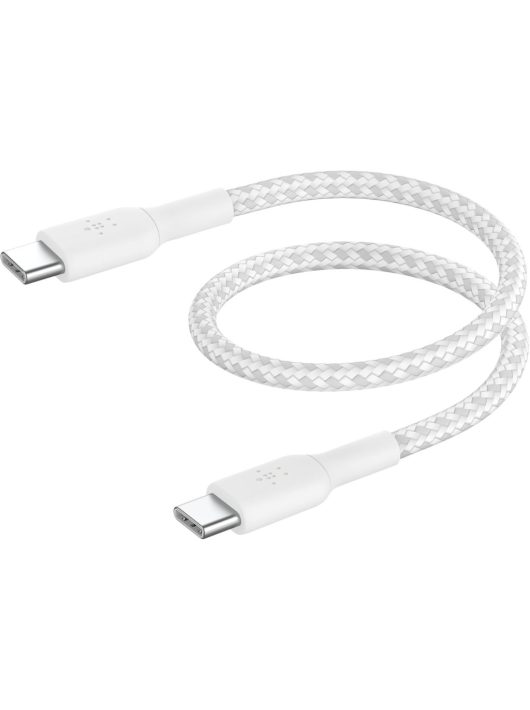 Belkin BoostCharge Braided USB-C to USB-C Cable 0,15m White