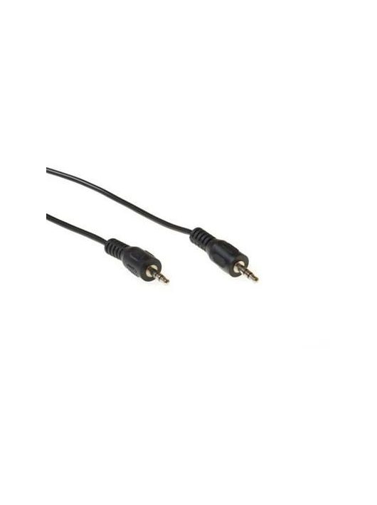 ACT Audio connection cable 1x 3,5 mmm jack male to 1x 3.5mm stereo jack male 1,5m Black