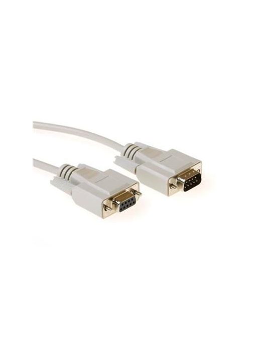 ACT Serial 1:1 connection cable 9 pin D-sub male - 9 pin D-sub female 20m White