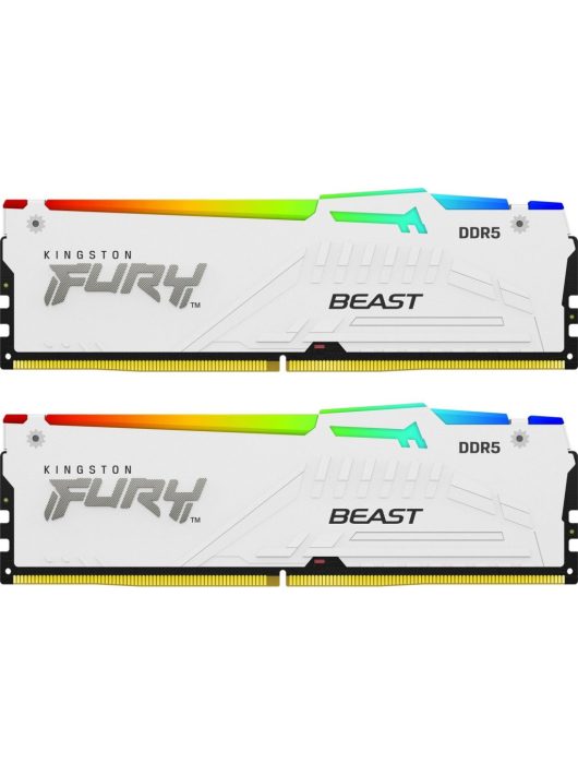 Kingston 32GB DDR5 6000MHz Kit(2x16GB) Fury Beast RGB White