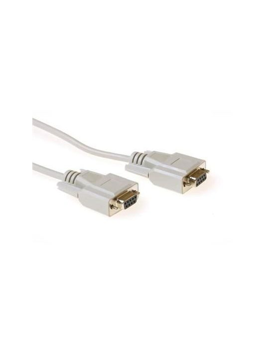 ACT Serial interlink connection cable 9 pin D-sub female to 9 pin D-sub female 1,8m Ivory