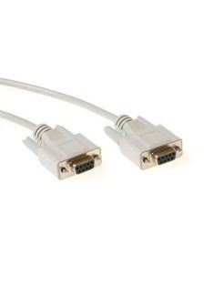   ACT Serial printer cable 9 pin D-sub female to 9 pin D-sub female 1,8m Ivory