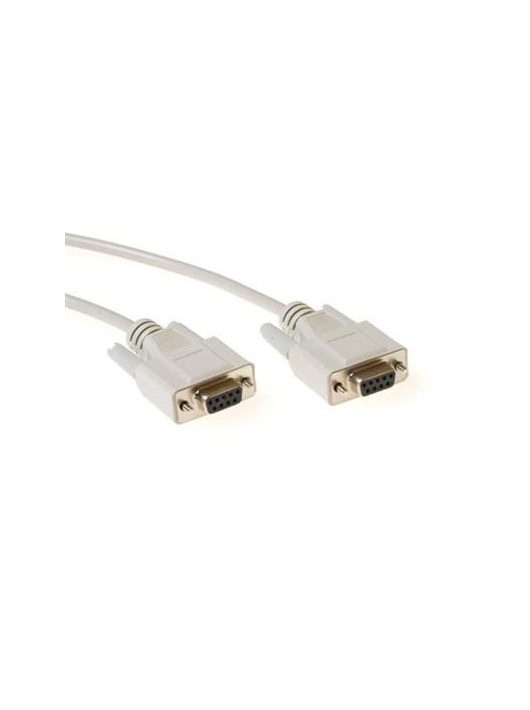 ACT Serial printer cable 9 pin D-sub female to 9 pin D-sub female 1,8m Ivory