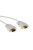 ACT Serial printer cable 9 pin D-sub male to 9 pin D-sub female 1,8m Ivory