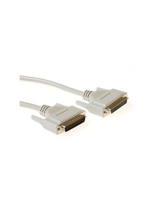 ACT Serial 1:1 connection cable 25 pin D-sub male to 25 pin D-sub female 15m Ivory