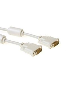   ACT DVI-D Single Link cable male to male High Quality 10m Ivory