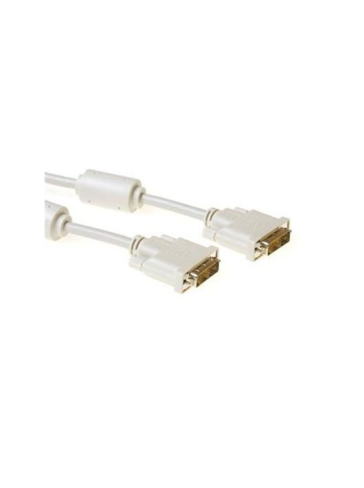 ACT DVI-D Single Link cable male to male High Quality 10m Ivory