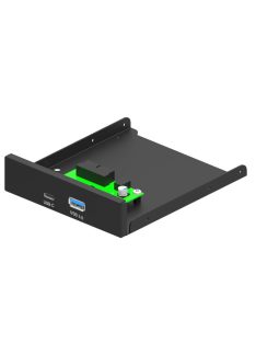   Gembird FDI3-U3C-01 USB3.1 Internal 3.5" front PC panel USB 3.1 Type-A + Type-C port Black