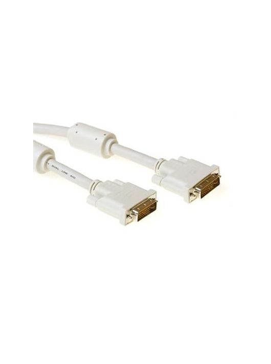 ACT DVI-I Dual Link cable male to male High Quality 2m Ivory