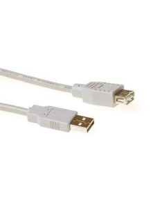 ACT USB 2.0 A male to USB A female 0,5m Ivory