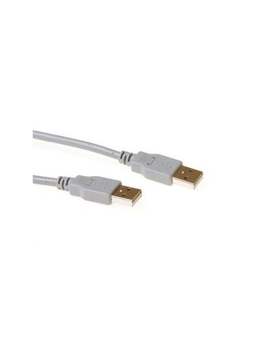 ACT USB 2.0 A male to USB A male 2m Ivory