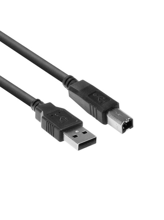 ACT USB 2.0 A male to USB B male 0,5m Black