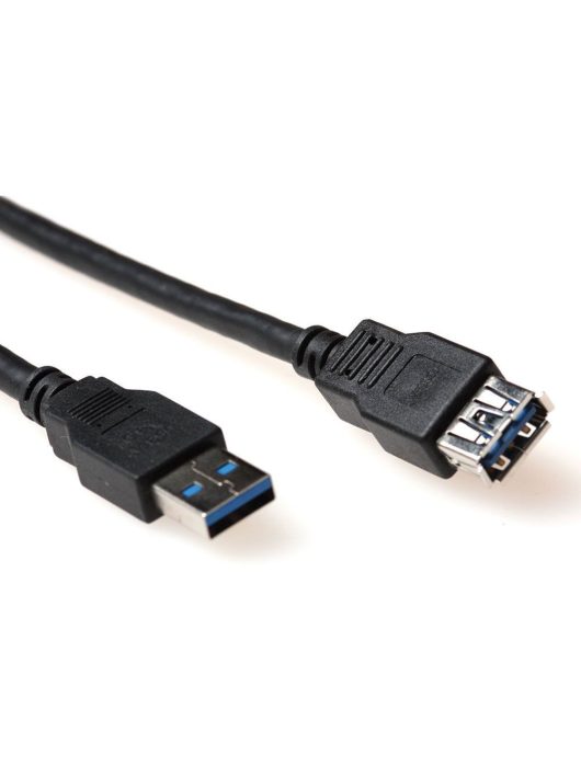 ACT USB 3.0 A male to USB A female 1m Black 