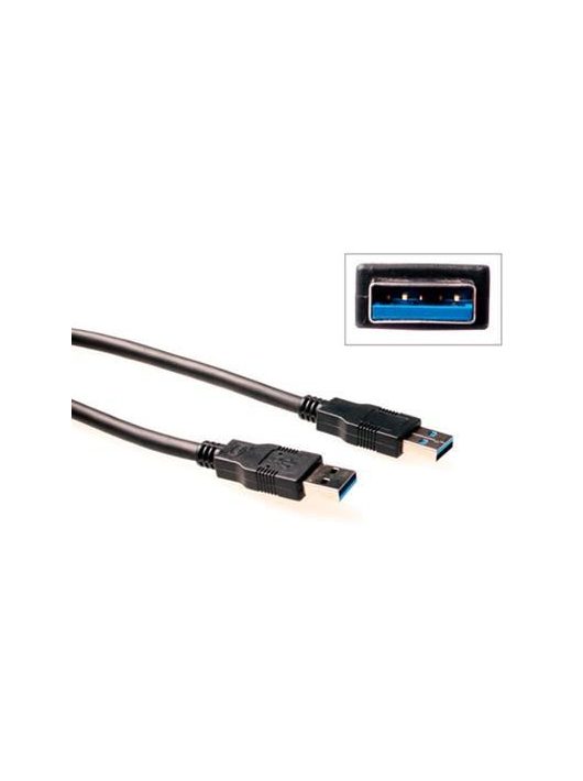 ACT USB 3.0 A male to USB A male 5m Black