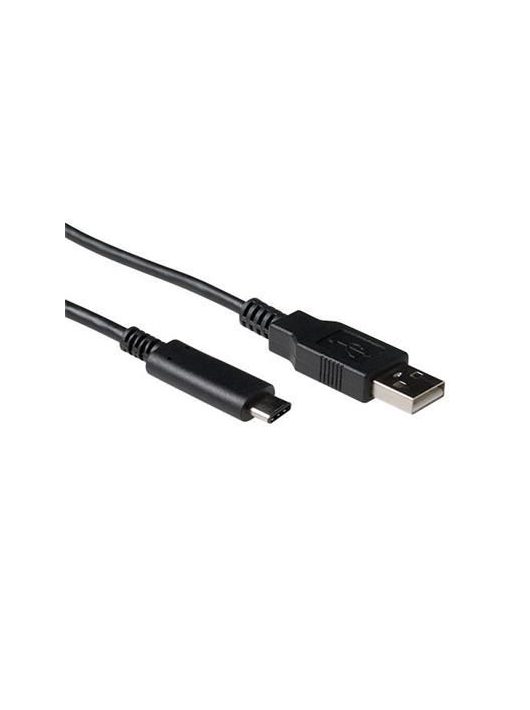 ACT USB 2.0 connection cable C male to A male 1m Black