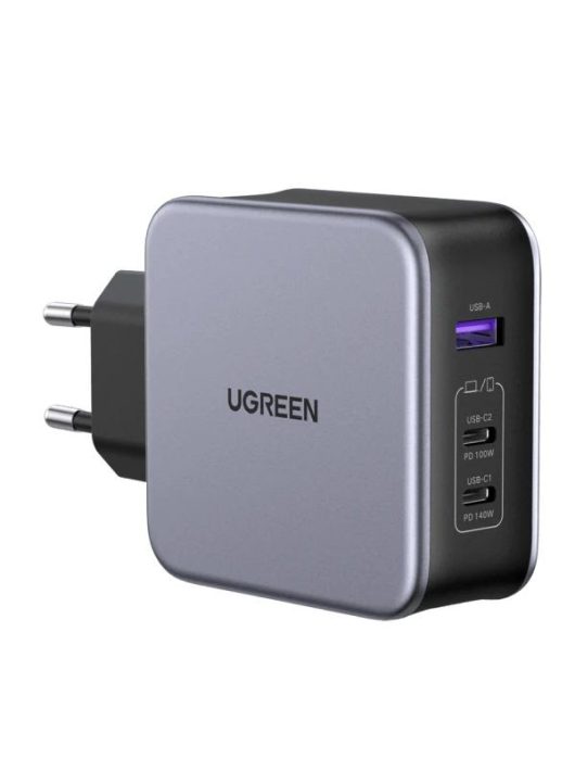 UGREEN Nexode 140W USB C GaN Charger-3 Ports Wall Charger Grey