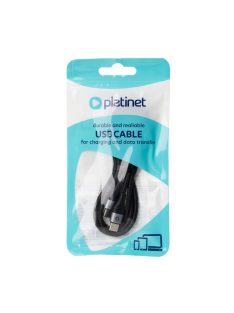 Platinet USB-C to USB-C 60W Braided Cable 1m Black