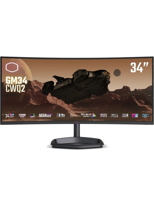 Cooler Master 34" GM34-CWQ2-EK LED Curved