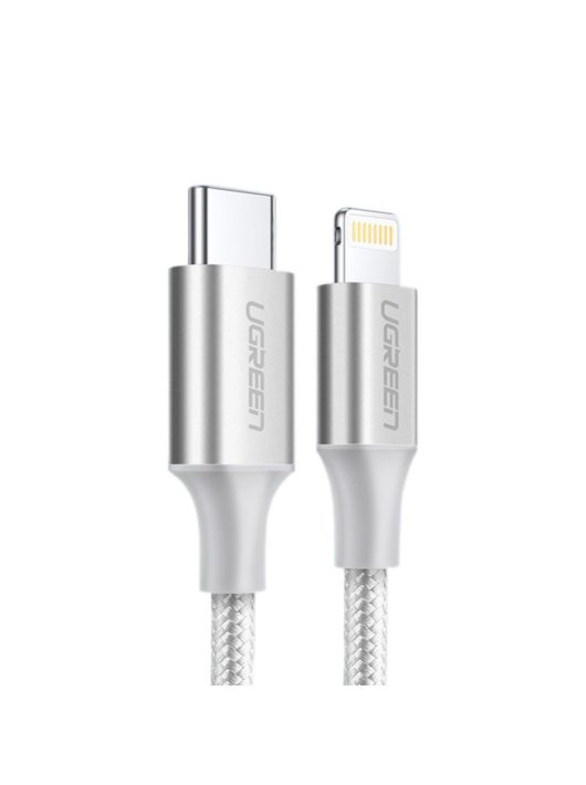 UGREEN USB-C to Lightning Cable Aluminum Shell Braided 1m Silver