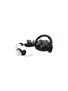   Logitech G29 Driving Force USB Kormány Black + Astro A10 Gaming headset White