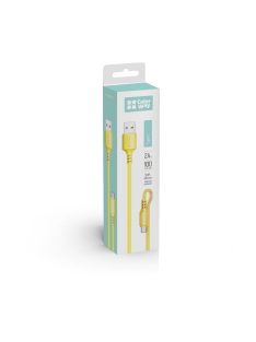 ColorWay USB-A to Type-C (head metal) 2.4A 1m Yellow