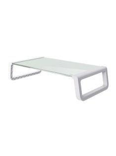 Trust Monta Tempered Glass Monitor Stand White