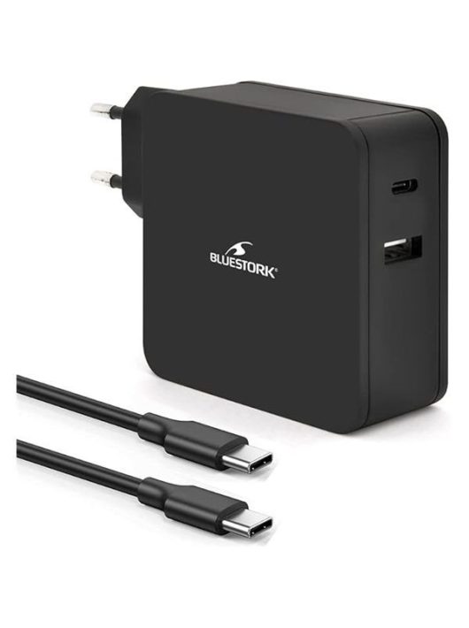 Bluestork PW-NB-65-C 65W Wall Charger Adapter Black