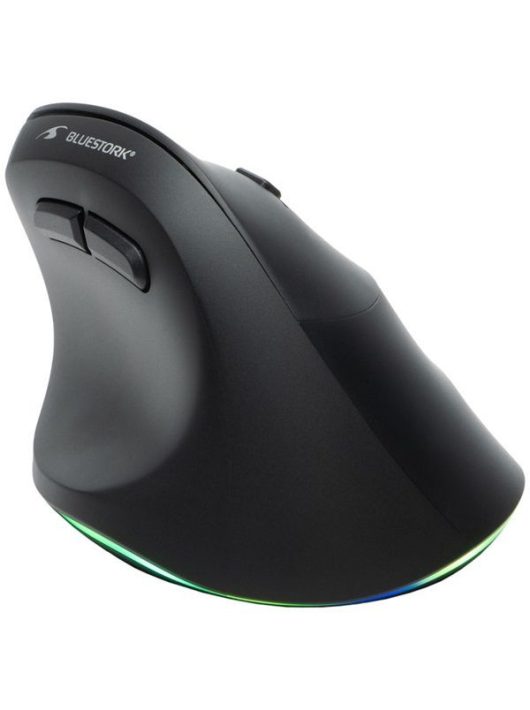 Bluestork M-WL-ERGO-LUMI Wireless Mouse Black