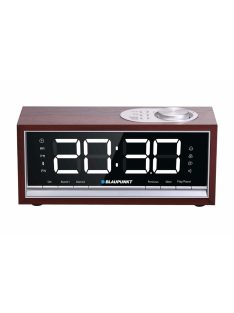 Blaupunkt CR60BT Bluetooth Radio Alarm Clock Brown Wood