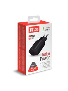   ColorWay USB töltő adapter Power Delivery Port PPS USB Type-C (25W) Black