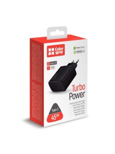   ColorWay USB töltő adapter Power Delivery Port PPS USB Type-C (45W) Black