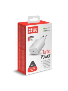   ColorWay USB töltő adapter Power Delivery Port PPS USB Type-C (45W) White