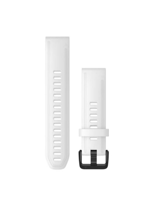 Garmin QuickFit 20 Watch Bands White Silicone with Black Hardware