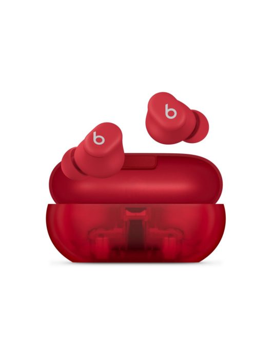 Beats Solo Buds Bluetooth Headset Transparent Red