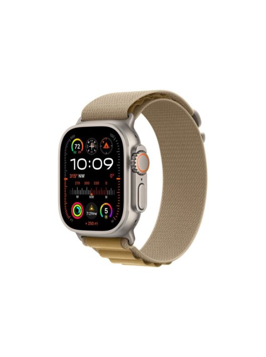 Apple Watch Ultra 2 v2 Cellular 49mm Natural Titanium Case with Tan Alpine Loop M