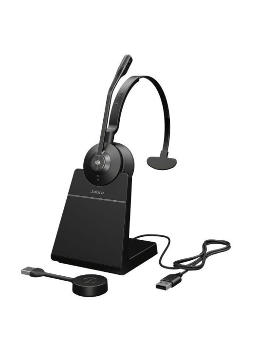 Jabra Engage 55 SE MS Mono USB-A DECT Headset with Stand Black