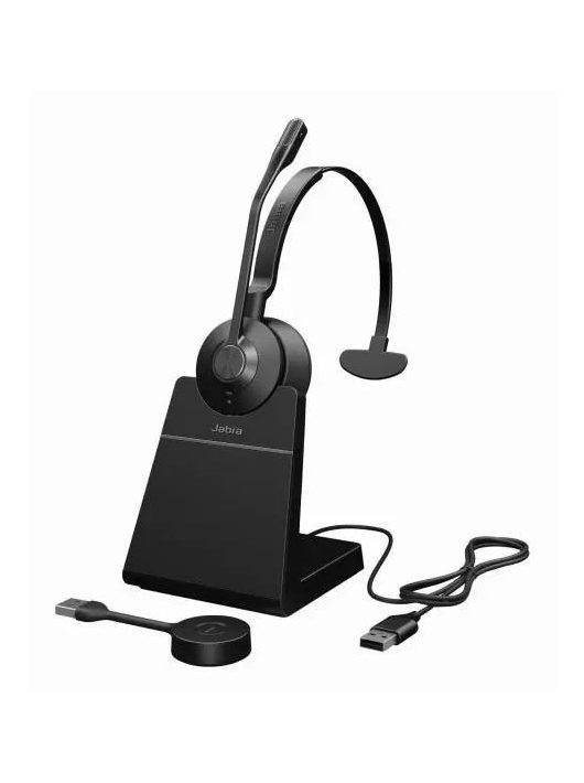 Jabra Engage 55 SE UC Mono USB-A DECT Headset with Stand Black