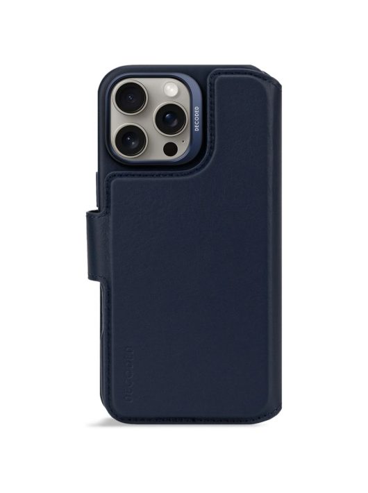 Decoded Leather Detachable Wallet iPhone 16 Pro Max Navy Blue 