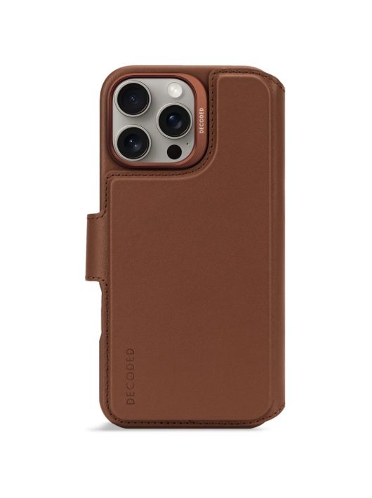 Decoded Leather Detachable Wallet iPhone 16 Pro Max Tan