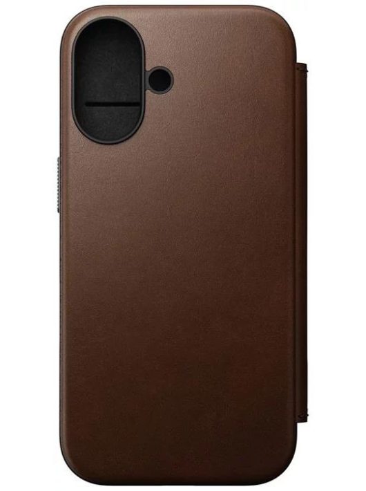 Nomad Modern Leather Folio iPhone 16 Brown